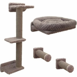 Kerbl MONTE ALPI Mur d'escalade pour chats - 8 pièces - Gris