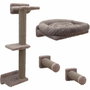 Kerbl MONTE ALPI Mur d'escalade pour chats - 8 pièces - Gris