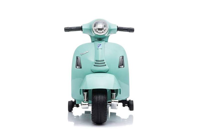 Ociotrends Mini Vespa MP-6V 4Ah - Véhicule électrique pour enfant 3+ ans, son et lumières, moto jouet verte olive