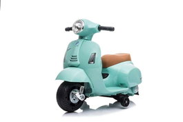 Ociotrends Mini Vespa MP-6V 4Ah - Véhicule électrique pour enfant 3+ ans, son et lumières, moto jouet verte olive