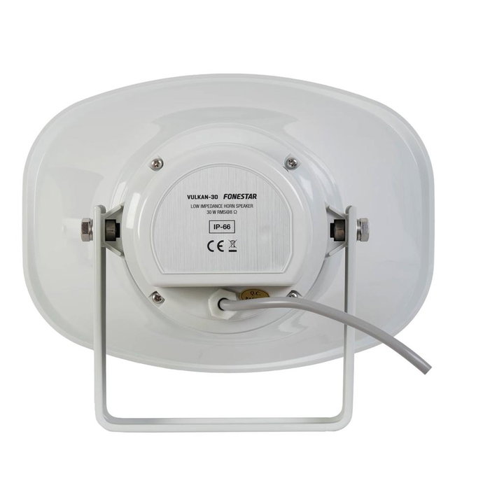 FONESTAR VULKAN 30 - Haut-parleur exponentiel 30 W RMS, basse impédance, IP66, pour extérieur, blanc