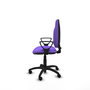 PIQUERAS Y CRESPO Chaise de bureau Algarra, tissu lilas avec accoudoirs fixes