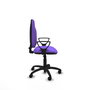 PIQUERAS Y CRESPO Chaise de bureau Algarra, tissu lilas avec accoudoirs fixes