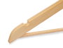 KIPIT Set de 8 perchas en bois naturel Marron