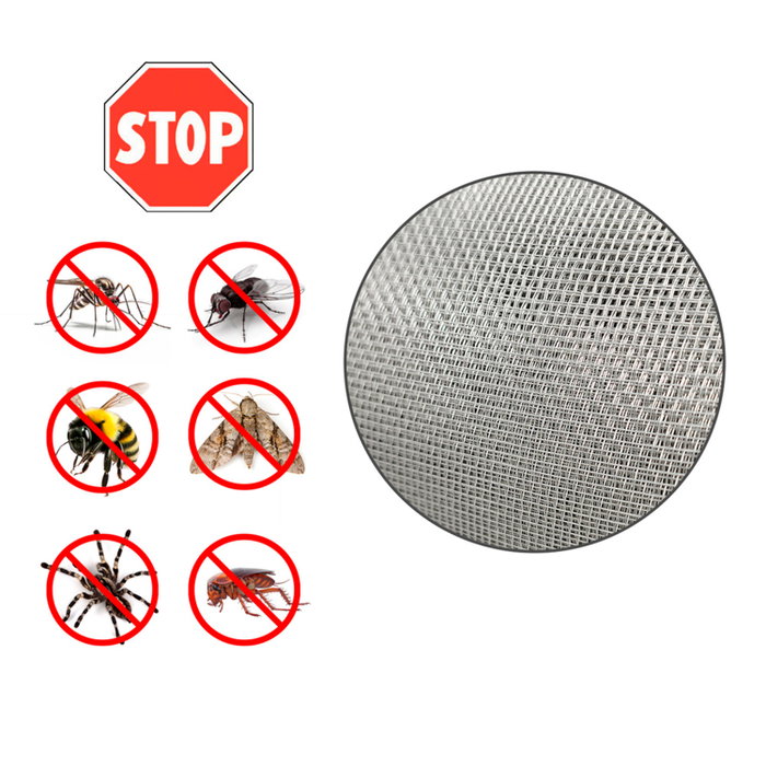 WOLFPACK LINEA PROFESIONAL Toile moustiquaire aluminium 100 cm x 30 mètres WOLFPACK LINEA PROFESIONAL Toile moustiquaire aluminium 100 cm x 30 mètres