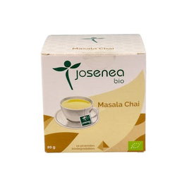 JOSENEA MASALA CHAI 10 pyramides en sachet BIO