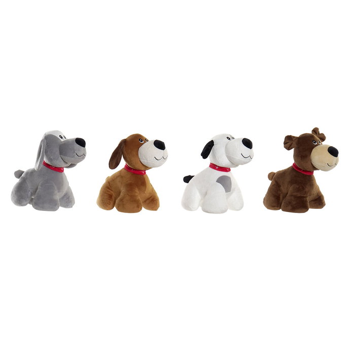 Jouet Peluche Home ESPRIT Blanc Marron Gris Polyester Chien 22 x 21 x 26 cm (4 Unités) Jouet Peluche Home ESPRIT Blanc Marron Gris Polyester Chien 22 x 21 x 26 cm (4 Unités)