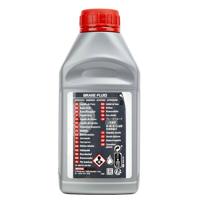 Motul Liquide De Frein Voiture Dot4 500 mL MTL109434 Pour Circuits Hydrauliques De Frein Et D'embrayage