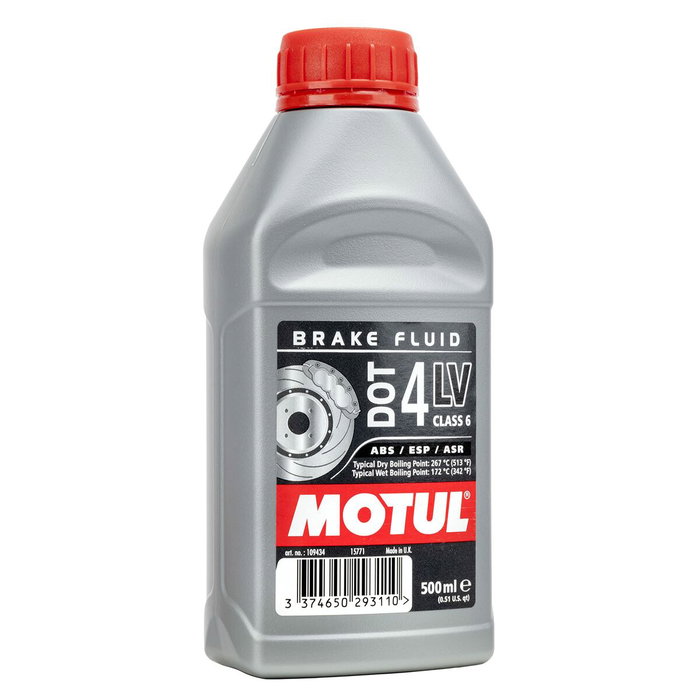 Motul Liquide De Frein Voiture Dot4 500 mL MTL109434 Pour Circuits Hydrauliques De Frein Et D'embrayage