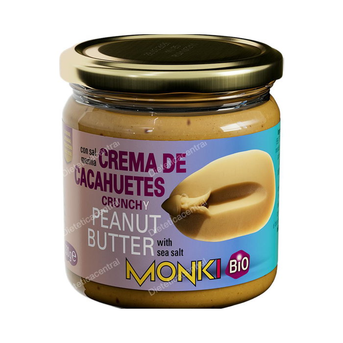 MONKI Crème de cacahuète croquante BIO 330g MONKI Crème de cacahuète croquante BIO 330g