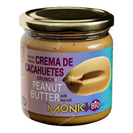 MONKI Crème de cacahuète croquante BIO 330g