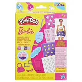 Play-Doh Recharges Barbie Joyaux et Gemmes pour Coffret de Pâte à Modeler, Rose, Enfant 3 Ans et Plus