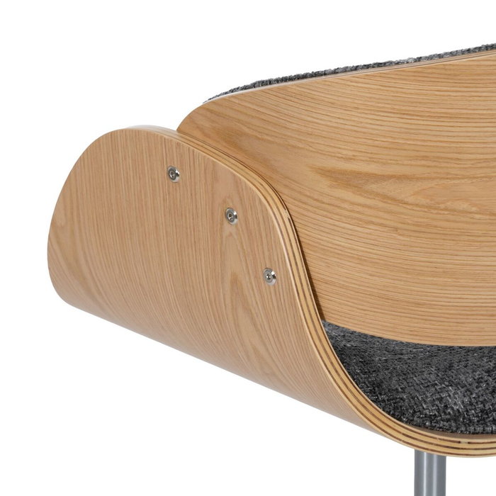 Chaise de Bureau Gris Naturel 59 x 64 x 88 cm