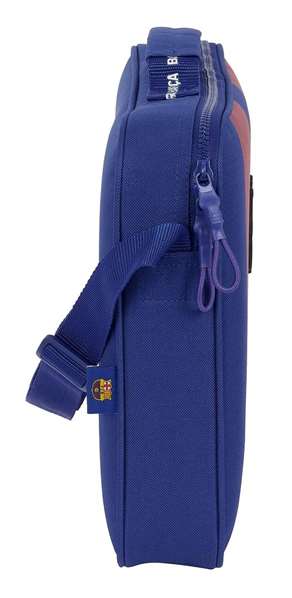 Safta - Sac à dos scolaire F.C. Barcelona 1er équipement 23/24 38x28x6 cm en polyester 600D - Couleur bleu marine et rouge