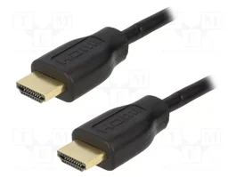LOGILINK Câble HDMI 1m noir, High Speed + Ethernet, 4K