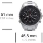 Casio EDIFICE - Montre Homme Analogique Acier Inoxydable Gris - Chronographe, Étanche 100m, Quarts