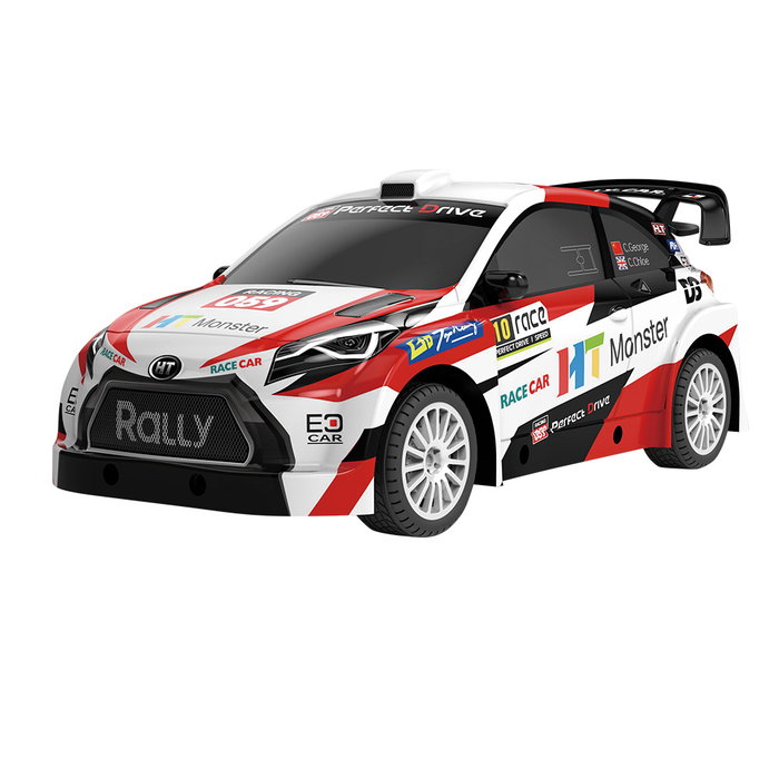 Tachan Véhicule Racing T01017 1:24 Radiocommandé - Blanc et Rouge - Jouet Enfants +6 Ans