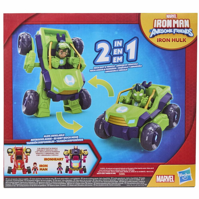 Hasbro Iron Hulk Armure Mecha et Véhicule 2-en-1 Marvel