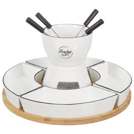 Cook Concept Fondue pour 4 personnes avec 4 bols