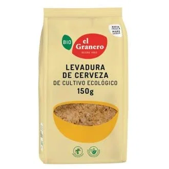 El Granero Levure De Bière Bio 150 gr - Flocons, Vegan, Sans Réfrigération El Granero Levure De Bière Bio 150 gr - Flocons, Vegan, Sans Réfrigération