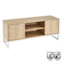 BigBuy Home Meuble de télévision Blanc Naturel 120 x 39 x 52,5 cm