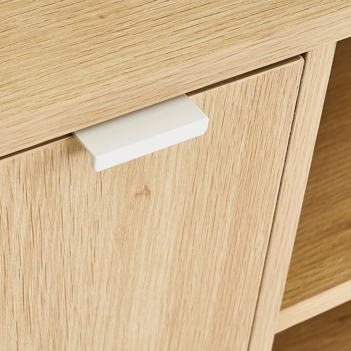 BigBuy Home Meuble de télévision Blanc Naturel 120 x 39 x 52,5 cm
