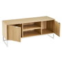 BigBuy Home Meuble de télévision Blanc Naturel 120 x 39 x 52,5 cm