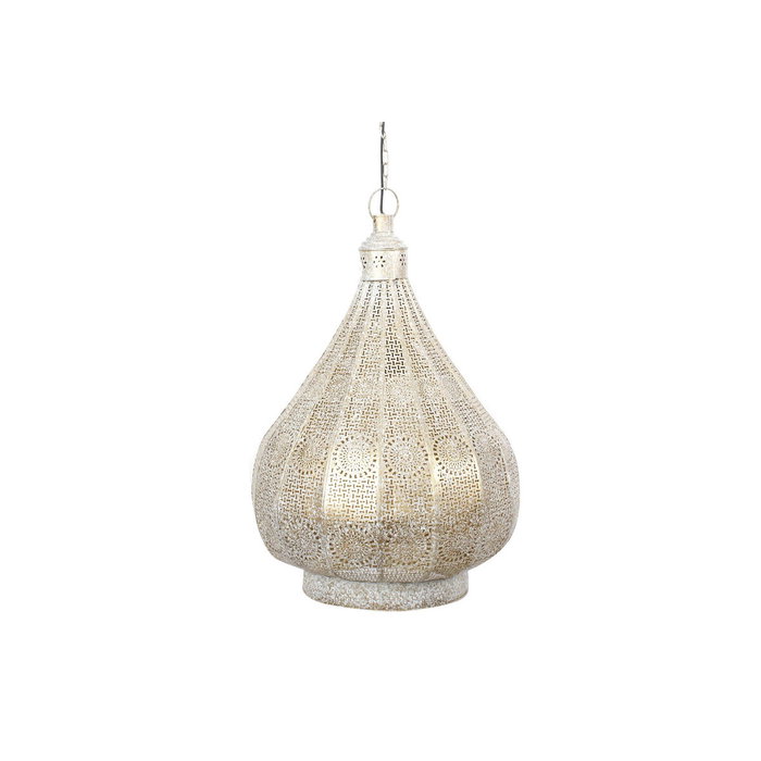 Suspension Home ESPRIT Blanc Doré Métal 40 W 40 x 40 x 55 cm Suspension Home ESPRIT Blanc Doré Métal 40 W 40 x 40 x 55 cm