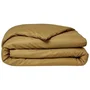 Today Housse de couette Organic Bronze 220x240 cm - Coton 57 fils - Certifié GOTS et Oeko-Tex - Lit 2 personnes - Fermeture boutonnière et fentes passe-main