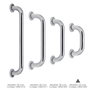 MAURER Barre d'appui chromé brillant 32 mm x 22 cm