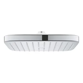 GROHE - Douchette de salle de bain carrée 250mm Vitalio Comfort 250 Cube - Jet uniforme et anti-calcaire SpeedClean - Pour chauffe-eau instantané