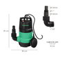 SATURNIA Pompe à eau submersible 400W 125 Lt/min