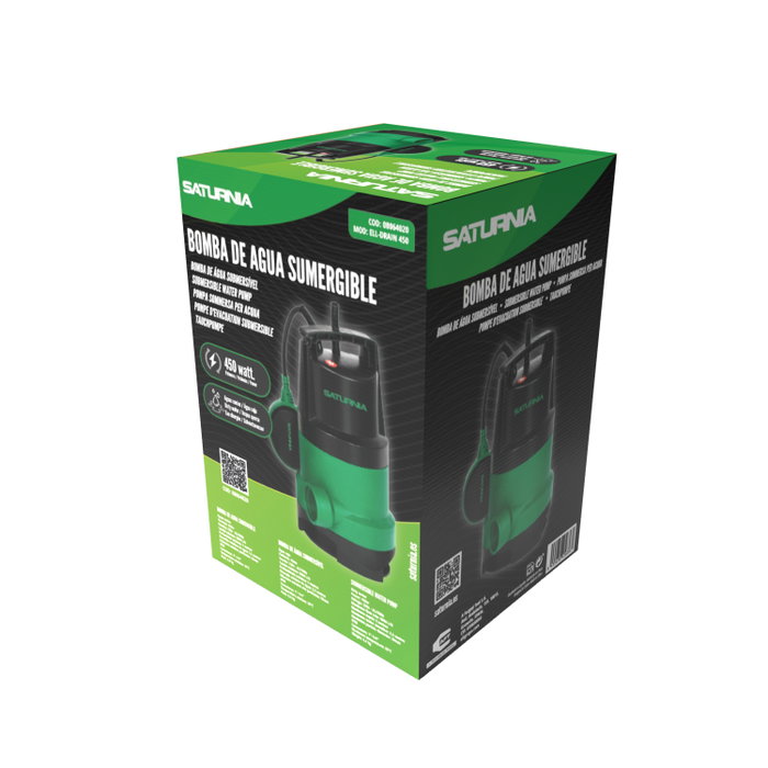 SATURNIA Pompe à eau submersible 400W 125 Lt/min
