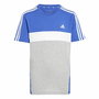 T shirt à manches courtes Enfant Adidas 3S Tib Bleu