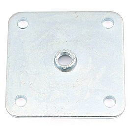 Q&Q Plaque carrée de fixation 54x54 mm - Métrique M10 avec finition zincée - Pour fijaciones et assemblages industriels