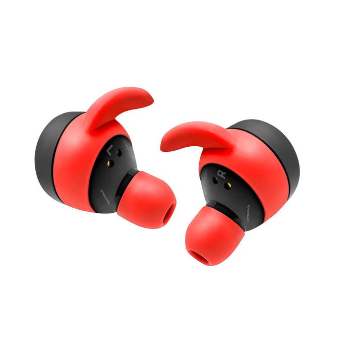 Phoenix Technologies Casque Bluetooth 5.3 Spartan Sport, écouteurs in-ear/on-ear, double micro, étui de charge 200mAh, noir