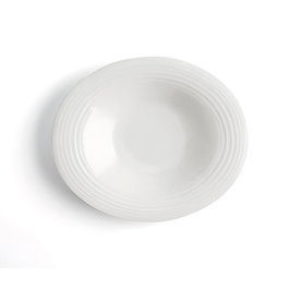 Ariane Plato Hondo A'Bordo Porcelana 29 cm Blanco con Relieve