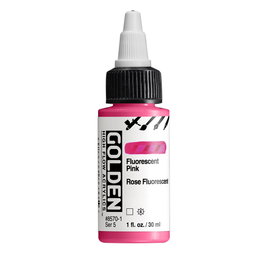 Golden Peinture Acrylique High Flow Rose Fluorescente 30 ml