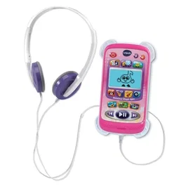 Vtech Baladeur Magic Light Rose - Baladeur musical interactif pour enfants de 3 à 6 ans, apprentissage des chiffres et lettres, écran animé, 3 jeux