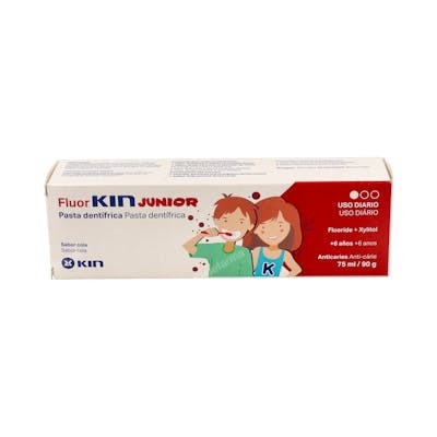 Kin Fluorkin Junior dentifrice cola 75 ml Kin Fluorkin Junior dentifrice cola 75 ml