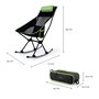 Chaise berçante de camping pliante 2 en 1 avec poche, coussin et sac de transport Trillow InnovaGoods