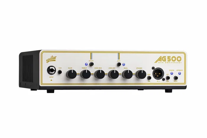 Aguilar Cabezal Bajo AG 500 V2 - 30 Aniversario - Sonorité Hi-Fi Dynamique Finition Or et Nacre