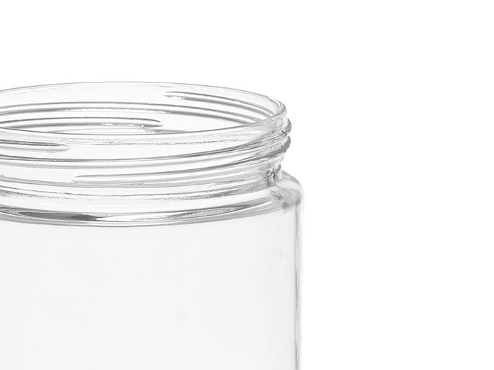 Vivalto Pot en Verre avec Couvercle en Acier 1,25L 11x17x11 cm Transparent (Set de 12)