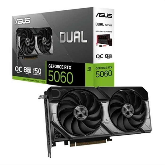 Carte Graphique Asus 90YV0N12-M0NA00 GEFORCE RTX 5060 8 GB GDDR7 Carte Graphique Asus 90YV0N12-M0NA00 GEFORCE RTX 5060 8 GB GDDR7