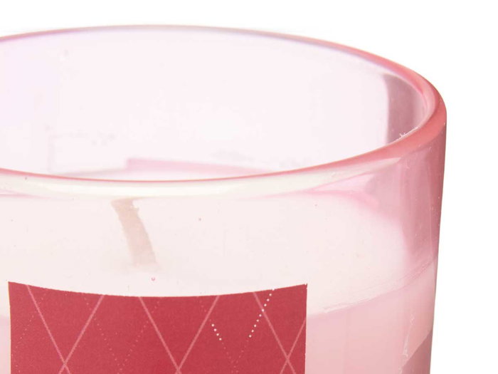 Acorde Bougie Verre 120g Grenade Rose 7x8x7cm (Set de 12)