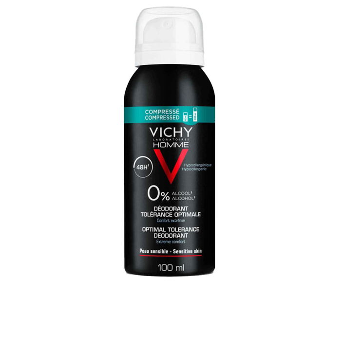 Vichy Déodorant Spray Homme Tolérance Optimale Sensitive 48h Peau Sensible 100 ml Vichy Déodorant Spray Homme Tolérance Optimale Sensitive 48h Peau Sensible 100 ml
