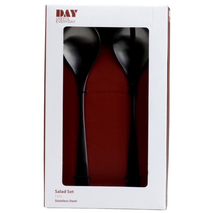 Day Set de 2 couverts pour servir la salade noir Day Set de 2 couverts pour servir la salade noir