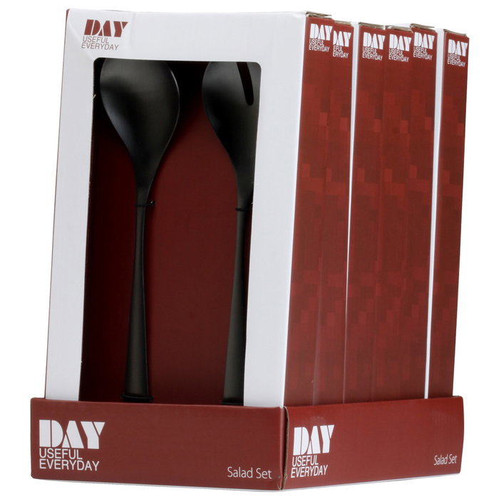 Day Set de 2 couverts pour servir la salade noir Day Set de 2 couverts pour servir la salade noir