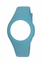 Watxandco COWA1905 Montre pour Femme en Silicone Bleu