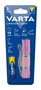 Varta 16617101421 Minilampe de poche en aluminium rose, spéciale fard à lèvres et lumière, fonctionne avec 1 pile AA